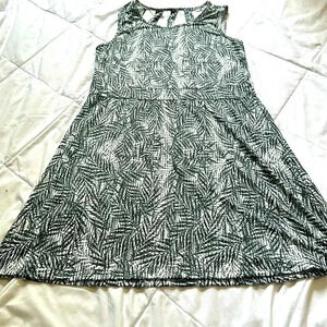 Reel legends black/ white summer dress size large beach